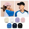 White Baseball Cap Women Adjustable Cute Bow Hats for Women