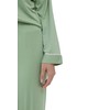 Womens Soft Pajamas Set Button Pjs Sleepwear Long Sleeve(Sage Green,M)