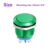 DMiotech 19mm / 3/4" Aluminium Alloy Momentary Push Button Switch
