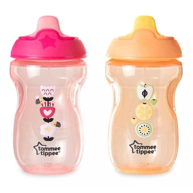 Tommee Tippee Vasos Entrenadores Platos Y Cucharas Tommee Tippee Rosa