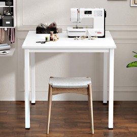 Need Computer Desk - 31.5 Inch Gaming Desk Small computer Table for Small Spaces Modern Simple Style Desk for Home Office Study Student Writing Desk,White