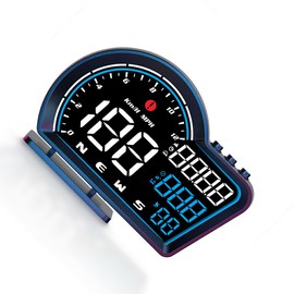 BEALIFE Car Hud Display - High Definition LED Automatic Sensitivity Adjustment Multifunction Display Speedometer Digital