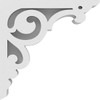 Ekena Millwork CORP01X06X06HU Hurley PVC Corbel, 1 7/8"W X 6"D