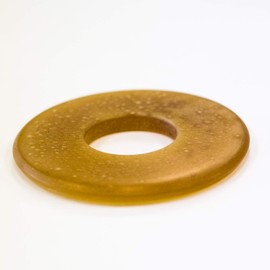 Kendo Leather Tsuba, For Bamboo Swords, 0.3 inches (7 mm) Thick (For 3.9)