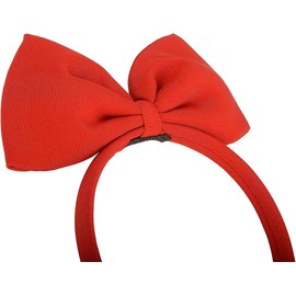BABYZOCO Bow Headband Alice Band with Red Satin Bow Large Bow Decorative Headband with Bow Costume Jewellery Hair Accessories Satin Red