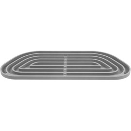 GALPADA Tapete de Silicona para Refrigerador Antideslizante Protector para Bandeja Dispensadora de Agua Diseño Práctico y Resistente Gris
