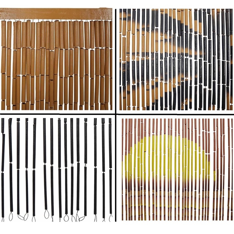 Sunset Palm Tree Beaded Curtains for Doorways, Door Beads Curtains,