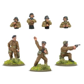 Warlord Games British Army Tank Crew - 28mm Scale Miniatures for Bolt Action Highly Detailed World War 2 Miniatures for Table-top Wargaming, 403011032