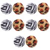 DOITOOL Leopard Print Cat Toy Balls 10Pcs Activity Cat Playing