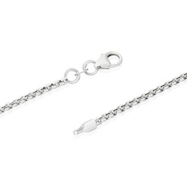 NKlaus Venetian Chain Round 925 Sterling Silver 2.7 mm Wide Necklace Fine, Sterling Silver