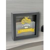 Salvadanaio Decorativo 'I Sogni Son Desideri', Cornice Nera 16x16 cm,