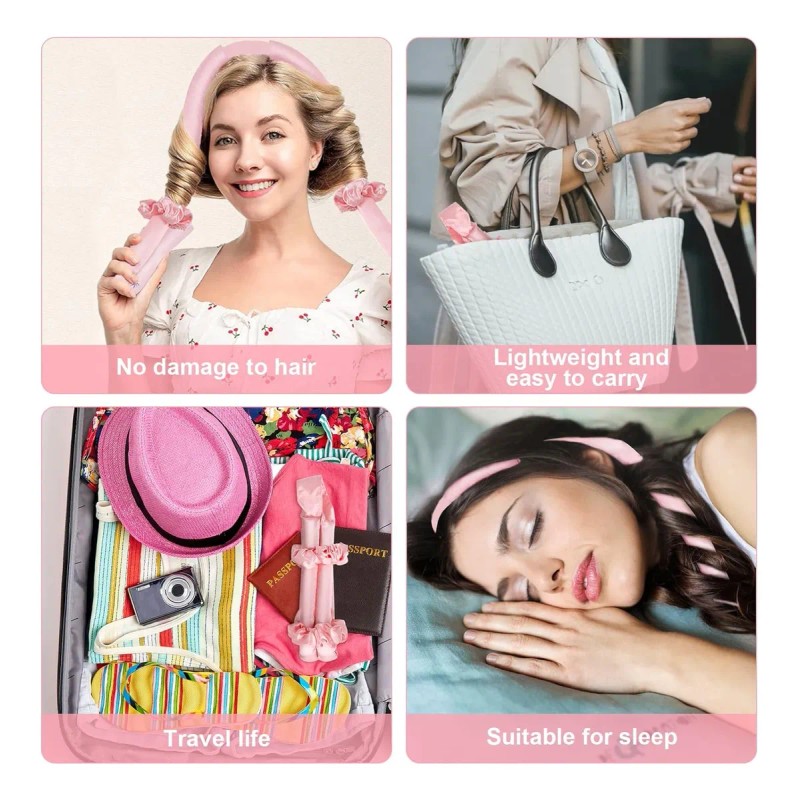 Rizadores De Pelo Sin Calor Para Cabello Largo Para Dormir