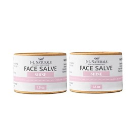 J&L Naturals Sustainable Face Salve Moisturizer for Combination Skin & Oily Skin | Organic Ingredients, 100% Natural | Cruelty Free, Vegan, Paraben Free (1-Pack) (Shine, 1.5 Oz (Pack of 2))