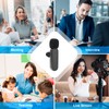 Mini Lapel Microphone with Noise Cancellation, Wireless Microphone for Android