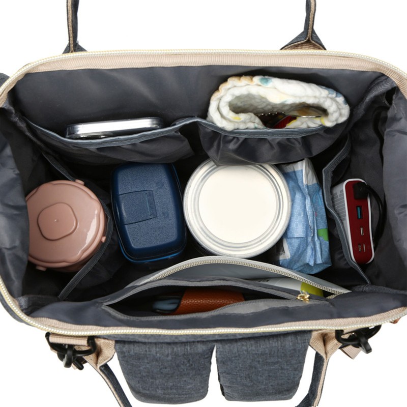 Diaper Women Bag Backpack Multi Compartment Large Opening Top Mother