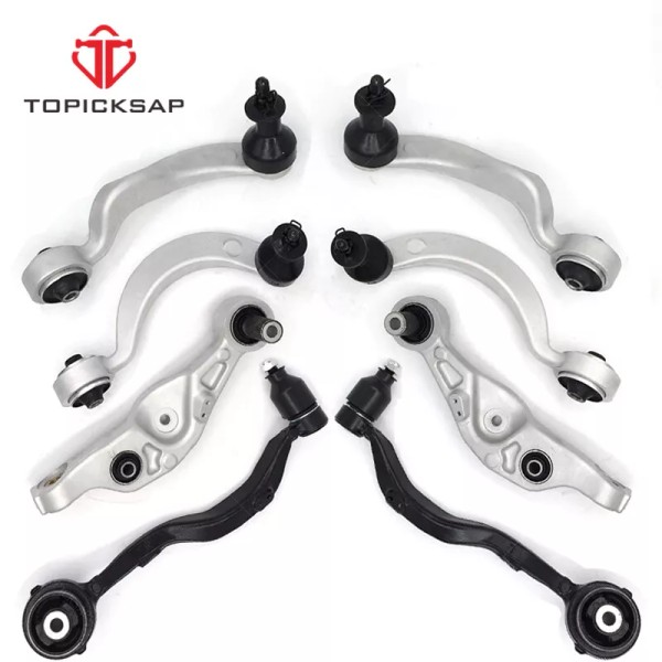 Topicksap 8PC Suspension Front Upper Lower Control Arm Kit For