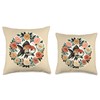 Fancy Goldfish Art Oranda Goldfish Throw Pillow