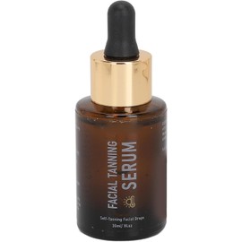 Gotas Faciales Autobronceadoras, 30ml, Aceite Bronceador Oscuro, Intensificador de Bronceado, Suero Líquido Bronceador para la Piel