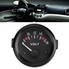 Aramox 12V Car Universal Voltmeter 52mm/2in Voltage Meter Gauge Black
