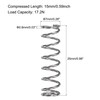 sourcing map Compression Spring,304 Stainless Steel,7mm OD,0.8mm Wire Size,15mm Compressed