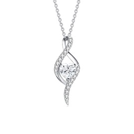 EPVOA Friendship Gifts for Women, Sister Gifts from Sister, 925 Sterling Silver Necklace Infinity Heart Necklace, Best Friend Gift Graduation Birthday Christmas Jewelry