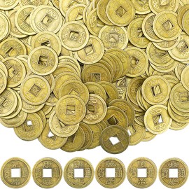 Chinese New Year Feng Shui Coins Good Luck Fortune Coin I-Ching Coins for Health and Wealth (400, 0.8 Inch)