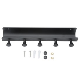 U shaped Household Bathroom Wall Mounted Hook Aluminum Towel Clothes Storage Hanging 5 Hooks Rack