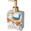 HIGHAWK Pump Bottle Soap Dispenser Refill Bottle Cute Ceramic Bathroom