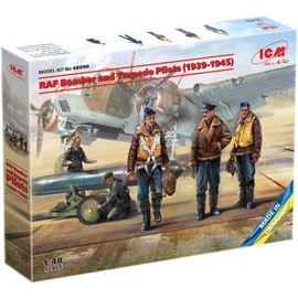 ICM 1/48 RAF Bomber & Torpedo Pilot 1939-1945 Plastic Model 48090