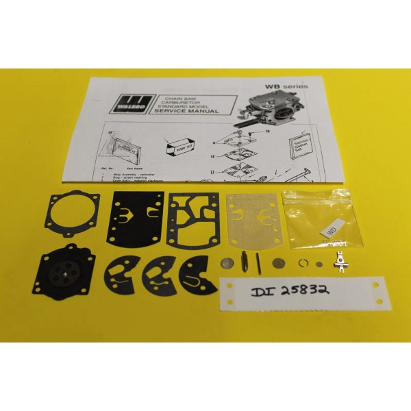 Walbro Sachs Dolmar 166 Carburetor Walbro WB25 Carb Kit