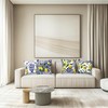 Shimmerz Pack of 4 Lemon Summer Throw Cushion Covers, 45