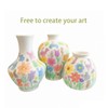 Daittin 3-Piece Mini Ceramic Bud Vases Set - Small White