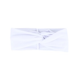 Motique Accessories White Solid Twist Turband Headwrap Hair Band for Women