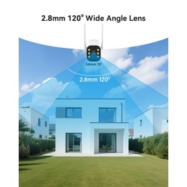 Jennov 5MP Outdoor WiFi Surveillance Camera, Additional Camera, 120° Wide Angle, 24/7 Recording, Colour Night Vision, Motion Detection, Only Compatible with Jennov WiFi NVR, Eseecloud App
