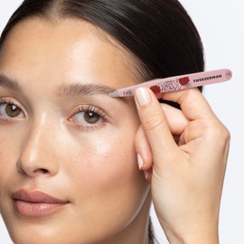 Tweezerman Aurora Slant Tweezer - Eyebrow Tweezers for Women and Men