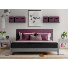 Sorbus Foldable Storage Cubes - 6 Fabric Baskets for Organizing Pantry, Closet, Shelf, Nursery, Playroom, Toy Box, Cubby - 11 Inch Dual Handle Collapsible Closet Organizers and Storage Bins (Purple)