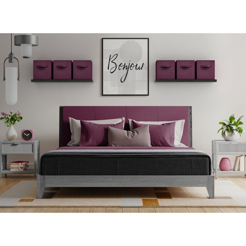 Sorbus Foldable Storage Cubes - 6 Fabric Baskets for Organizing