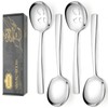 Large Serving Spoons, 4 Pieces Large Stainless Steel Serving Spoons