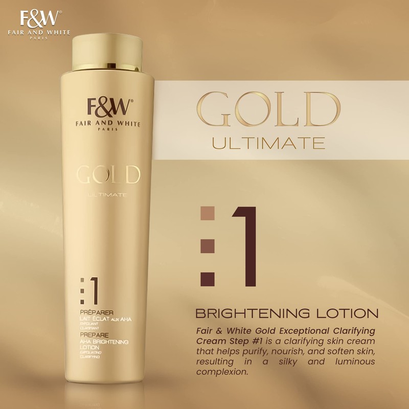 Fair and White GOLD #1 AHA Brightening Lotion 350 ml