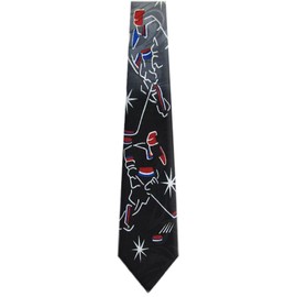 Ice Hockey Theme Novelty Necktie