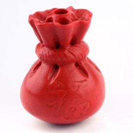 Unbranded Lucky Bag Money Bag Cinnabar Beads FireBrick. 15.5x10x10mm hole 2mm. 5 Pieces