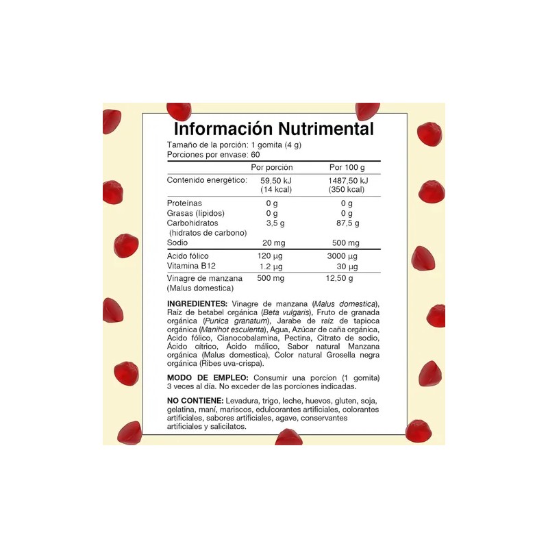 2 Frascos Apple Cider Vinegar - Golí Nutrition - 60