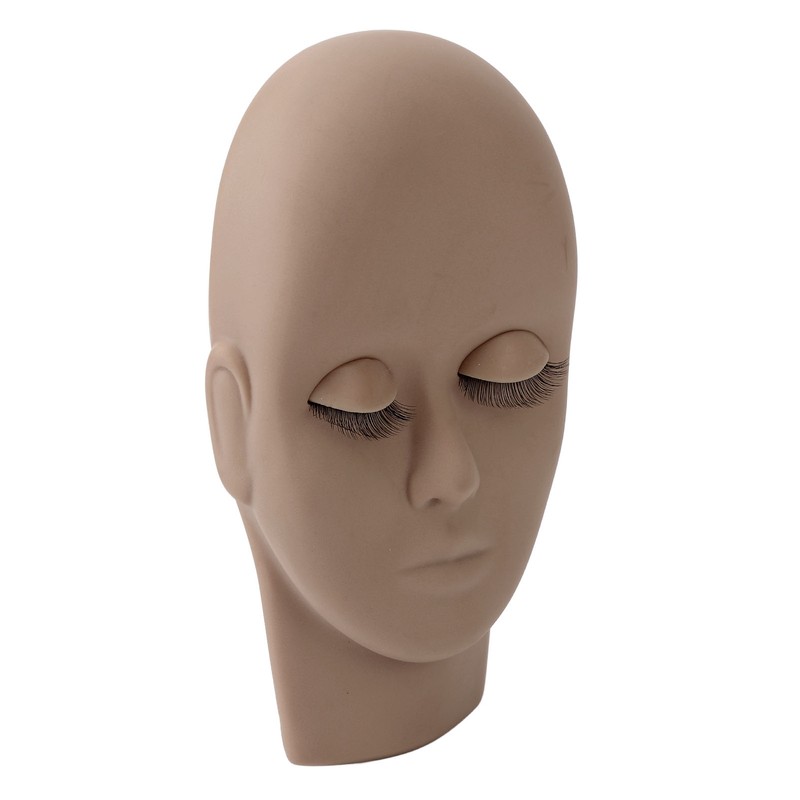 Eyelash Mannequin Head Double Laryer Eyelash Extension Removable Eyelids Makeup