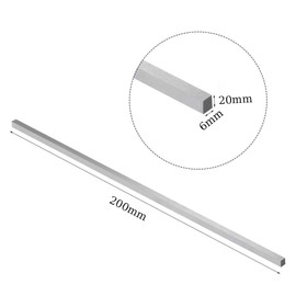 HSS Lathe Bit 6mm x 20mm x 200mm Square Lathe Tool Lathe Accessories Fly Cutter Mill Blank for Cravings Drilling