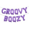 Groovy & Boozy Banner de globo, Dazed and Engaged Bachelorette