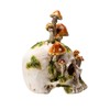Pacific Giftware Large Skull with Mushrooms, Fungi Skull, Mushrooms Skull