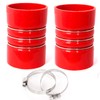 BHTOP Set of 2 Silicone Charge Air Cooler Hump Hose,