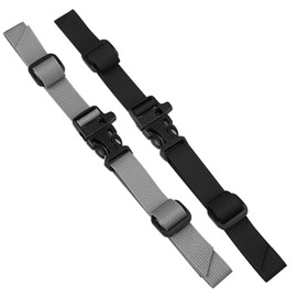 2Pcs Backpack Chest Straps Adjustable Non-Slip Quick Release for School Bags Sternum Strap Rucksack Sling Tightening Straps Buckles for Hiking Jogging School Cycling Outside Travel Black Gray
