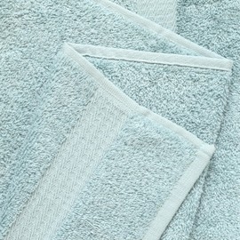 1888 Mills 4 Pack Premium Washcloth Set, True Classics Premium Cotton Blend, Super Soft and Highly Absorbent Washcloths for Bathroom, Hotels, Spa and Gym, Blue
