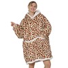 Wearable Animal Blanket Large Oversized Sherpa Comfortable Snuggie for Adults